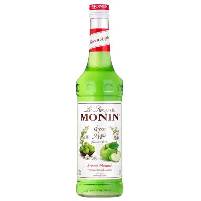 MONIN Grüner Apfelsirup für Cocktails oder Limonaden – Natürliche Aromen – 70cl