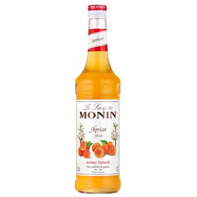 MONIN Aprikosensirup für Cocktails oder Limonaden - Natürliche Aromen - 70cl