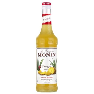 MONIN Pineapple Syrup for cocktails with or without alcohol - Natural flavors - 70cl