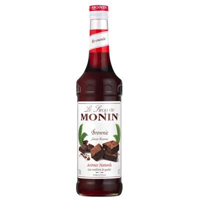 MONIN Sirope Sabor Brownie para bebidas calientes o cócteles - Sabores naturales - 70cl