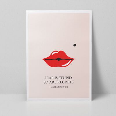 From the Lips of Marilyn Monroe A3 Art Print