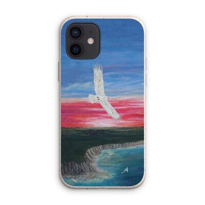 Eagle Soaring with Sunset Amanya Design Eco Phone Case iPhone 12