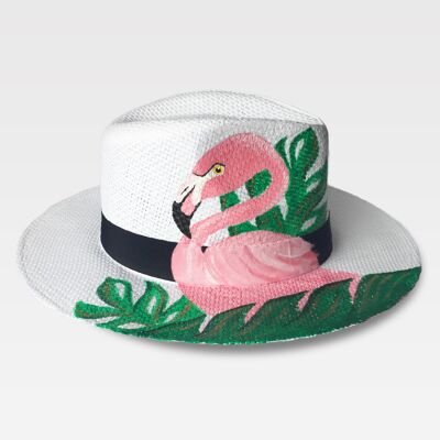 Il cappello Panama dipinto a mano di Miami