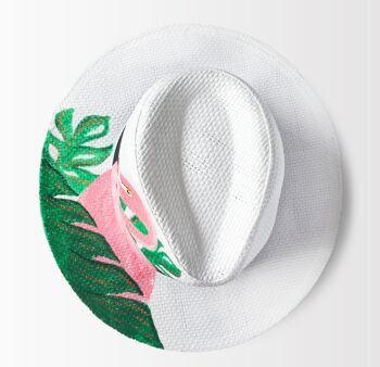 Le chapeau de Panama peint à la main de Miami 2