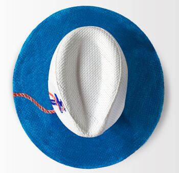 Chapeau Panama peint à la main St Tropez 2