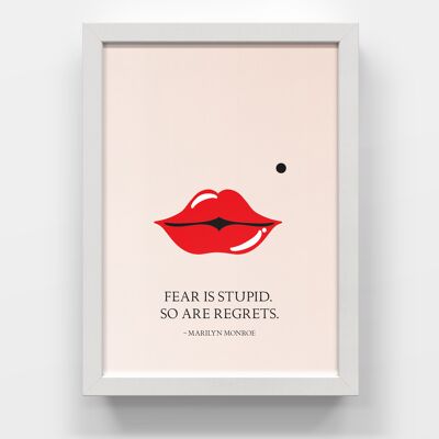 From the Lips of Marilyn Monroe A4 Art Print