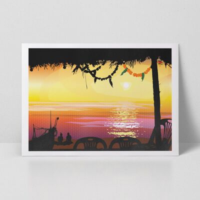 Goa in meinen Gedanken A3 Art Print