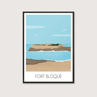 Póster decorativo - 30 x 40 cm - Fuerte bloqueado