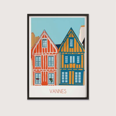 Decoration poster - 30 x 40 cm - Vannes