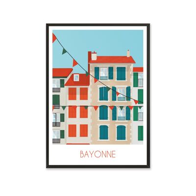 Decoration poster - 30 x 40 cm - Bayonne