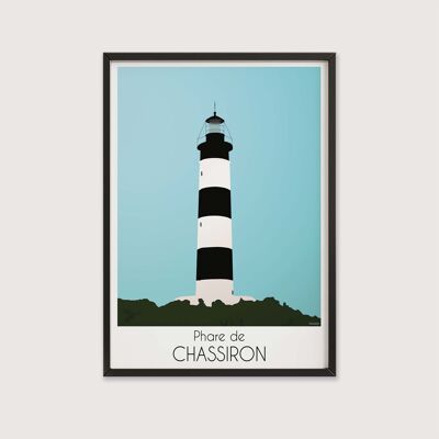 Dekoratives Poster - 30 x 40 cm - Leuchtturm von Chassiron