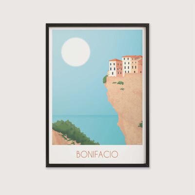 Decoration poster - 30 x 40 cm - Bonifacio