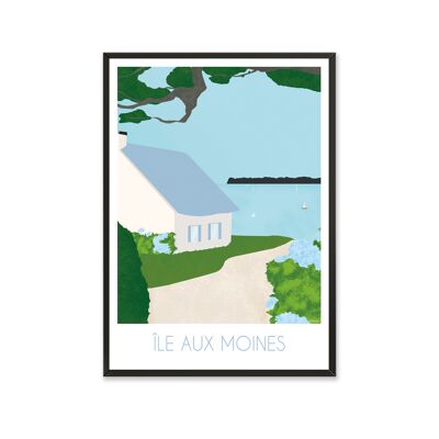 Decoration poster - 30 x 40 cm - Île aux Moines