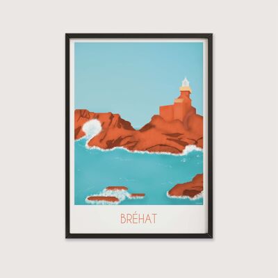Decoration poster - 30 x 40 cm - Bréhat