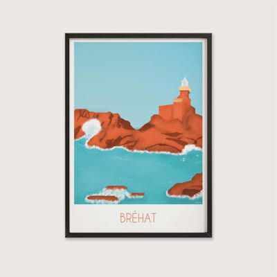 Póster decorativo - 30 x 40 cm - Bréhat