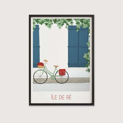 Decoration poster - 30 x 40 cm - Île de Ré