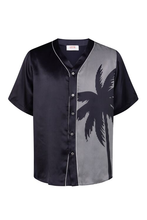 California print sport silk shirt