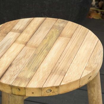 Taman Natural Bamboo Tripod Stool 2