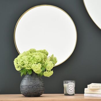 Miroir rond en laiton 40 cm - Murat 4