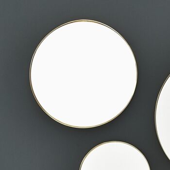 Miroir rond en laiton 60 cm - Murat 4