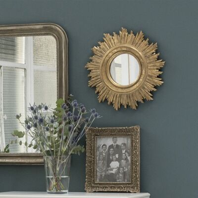 Miroir soleil style baroque doré 45 cm - Manderley