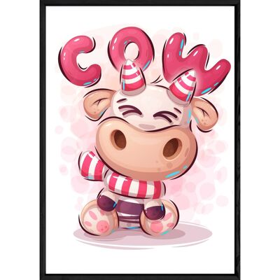 Cow Animal Painting – 23x32 4358