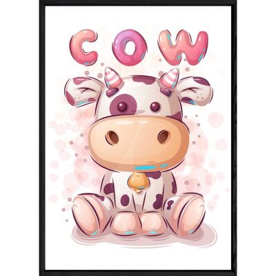 Tableau animal vache – 23x32 4466