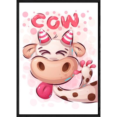 Tableau animal vache – 23x32 4336