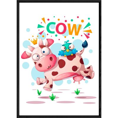 Cuadro animal vaca – 23x32 3802