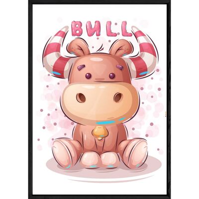 Bull animal painting – 23x32 4589