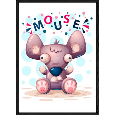 Cuadro animal ratón – 23x32 4026
