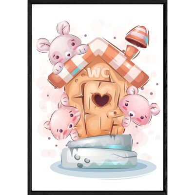 Tableau animal souris – 23x32 4497