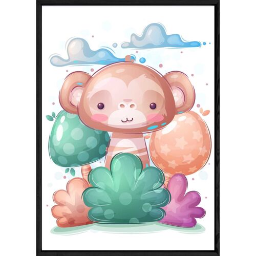 Tableau animal singe – 23x32 4750