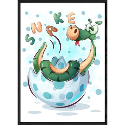 Tableau animal serpent – 23x32 4433