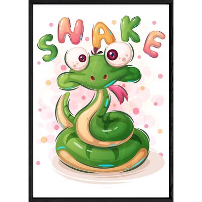 Cuadro animal serpiente – 23x32 4558