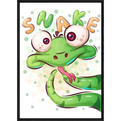 Tableau animal serpent – 23x32 4717