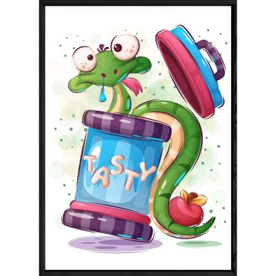 Pittura animale serpente – 23x32 18787326