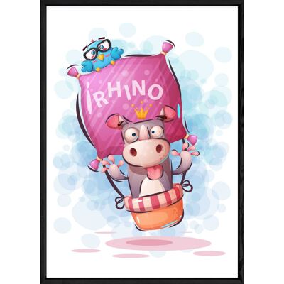 Rhino animal painting – 23x32 4339