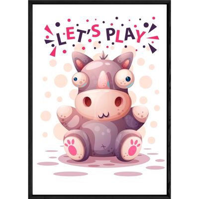 Rhino animal painting – 23x32 3799