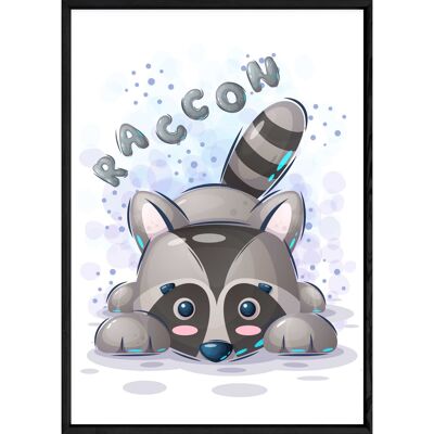 Raccoon animal painting – 23x32 4242x