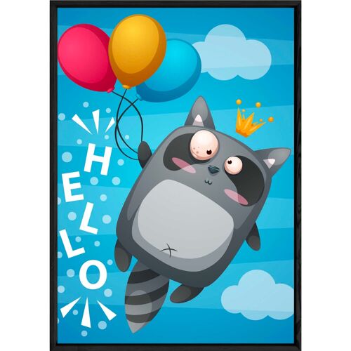 Tableau animal raton laveur – 23x32 3825