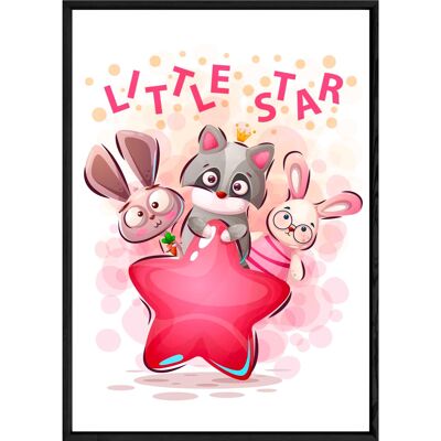 Tableau animal raton laveur – 23x32 4163