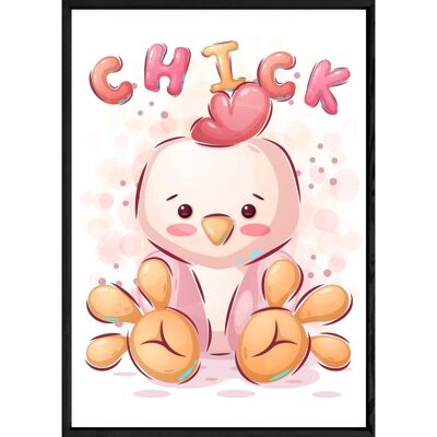 Cuadro animal pollo – 23x32 4598x