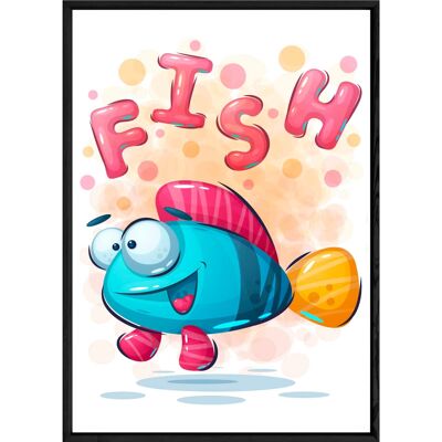Cuadro animal pez – 23x32 4156