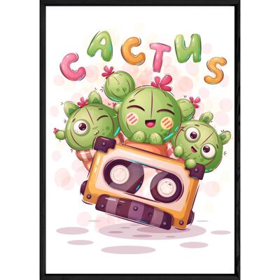 Pittura di piante di cactus – 23x32 4495