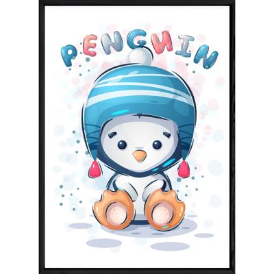 Animal penguin painting – 23x32 4456