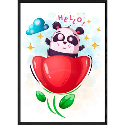 Panda-Tiermalerei – 23x32 4149
