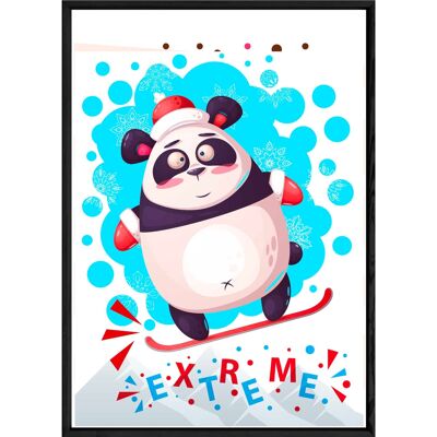 Pittura di panda animale – 23x32 4115