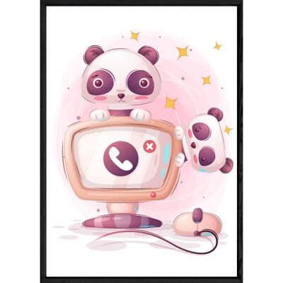 Pittura di panda animale – 23x32 4592x