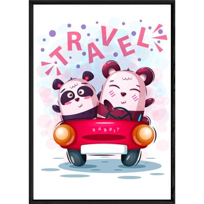 Panda-Tiermalerei – 23x32 4147